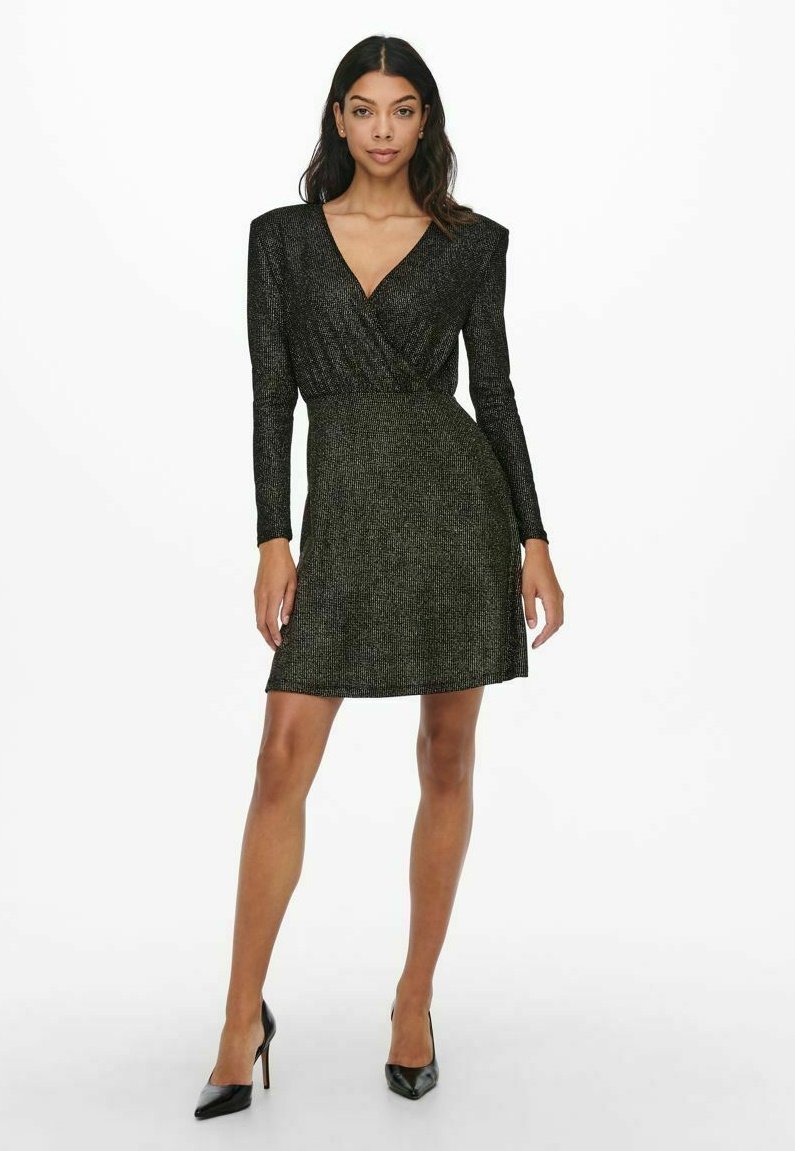 Damen Freizeitkleider | ONLY QUEENY Cocktailkleid/festliches Kleid black/gunmetal - EN11324 Damen Freizeitkleider | ONLY QUEENY Cocktailkleid/festliches Kleid black/gunmetal - EN11324