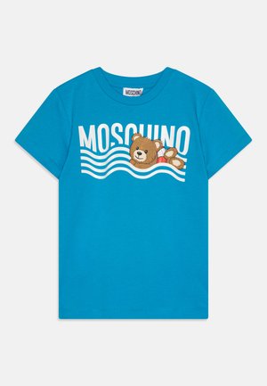 MOSCHINO UNISEX - Camiseta estampada - ocean blue