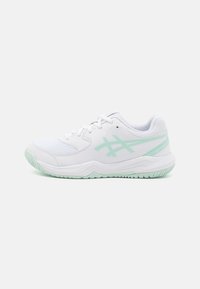 ASICS - GEL-DEDICATE 8 UNISEX - Kengät kaikille alustoille - white/pale blue Pienoiskuva 1