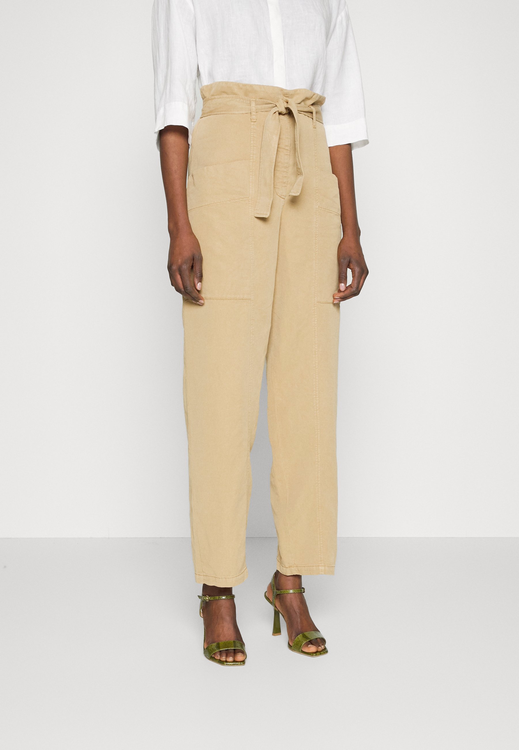 MAX\u0026Co. PRASSI - Trousers - tan 