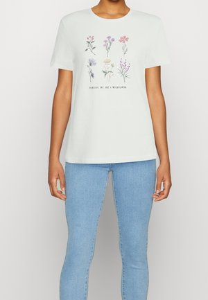 T-shirt print - white