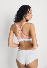 Calvin Klein Underwear PADDED BRALETTE ICON COTTON MODAL - Κορσές - coral almond