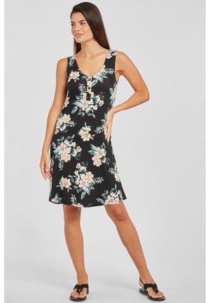 Strandaccessoire - schwarz bedruckt