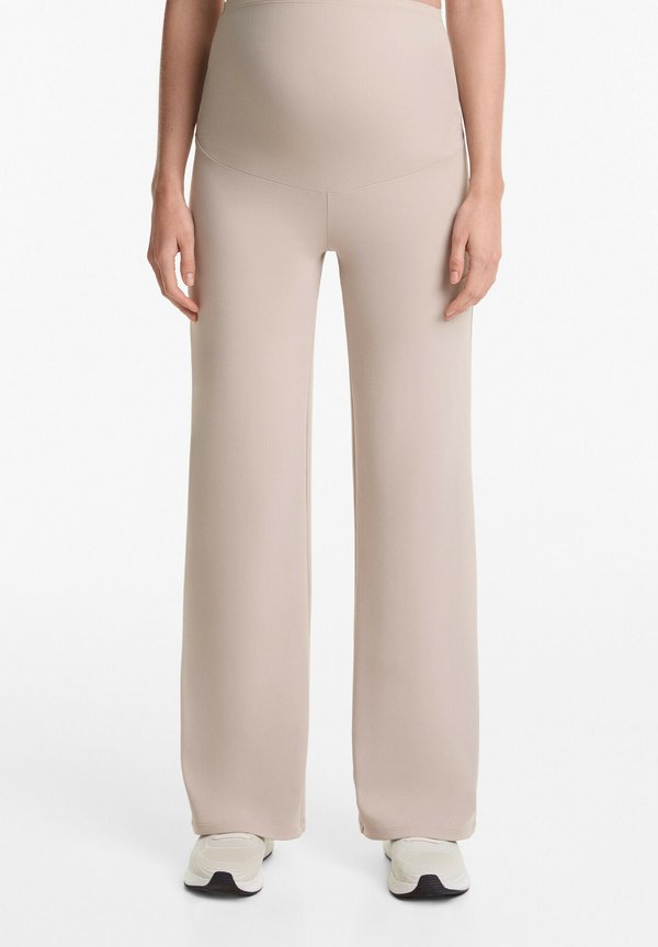 COMFORTLUX MATERNITY STRAIGHT - Stoffhose - mottled beige