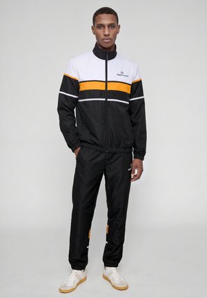 Sergio Tacchini, SCORPIONE TRACKSUIT SET - Survêtement - black flame orange
