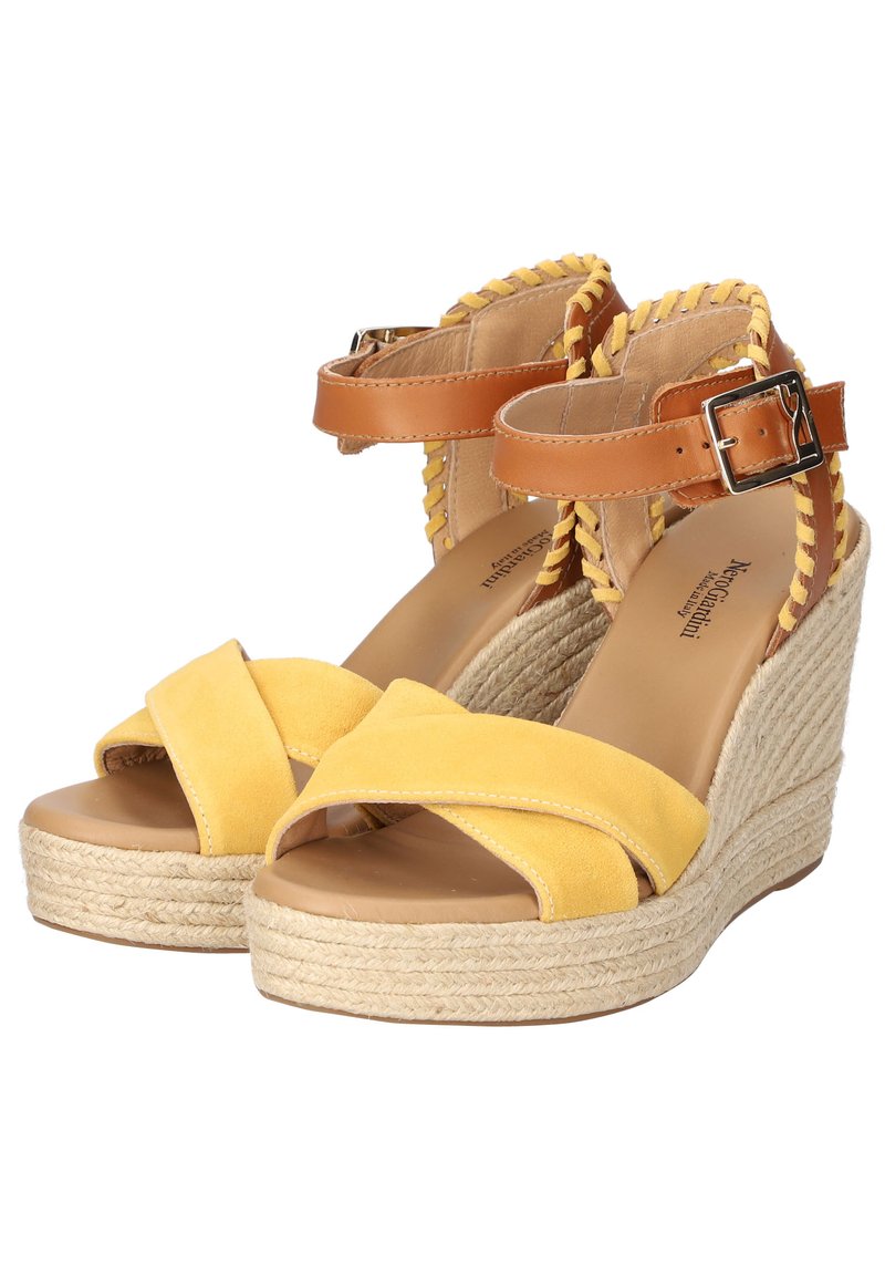Damen Pumps | NeroGiardini Keilsandalettegelb braun/gelb - KU42870 Damen Pumps | NeroGiardini Keilsandalettegelb braun/gelb - KU42870