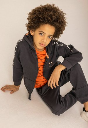 Sweater met rits - dark-grey