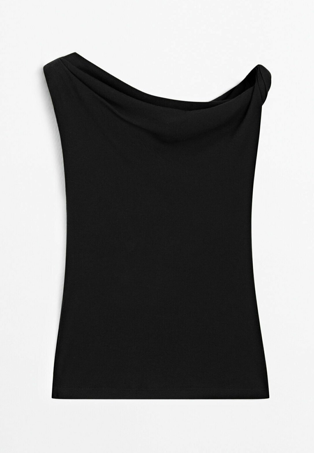【MASSIMO DUTTI】 Knot Collar Detail Top /追跡付 Massimo Dutti Massimo Dutti Peplum top with rhinestone