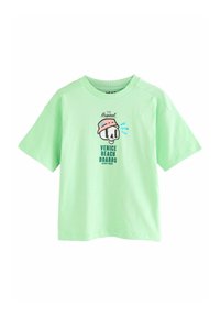 Next RELAXED FIT SHORT SLEEVE GRAPHIC STANDARD - T-shirt con stampa - green back print
