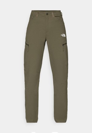 Olīvu zaļie āra šorti ar rāvējslēdzēja kabatu, izgatavoti no viegla materiāla, ar taisnu kāju griezumu un ar The North Face logo.