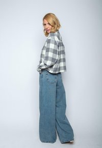 Emily van den Bergh Hemdbluse - grey white check