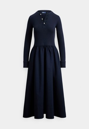 COTTON HENLEY DRESS - Φόρεμα ημέρας - aviator navy