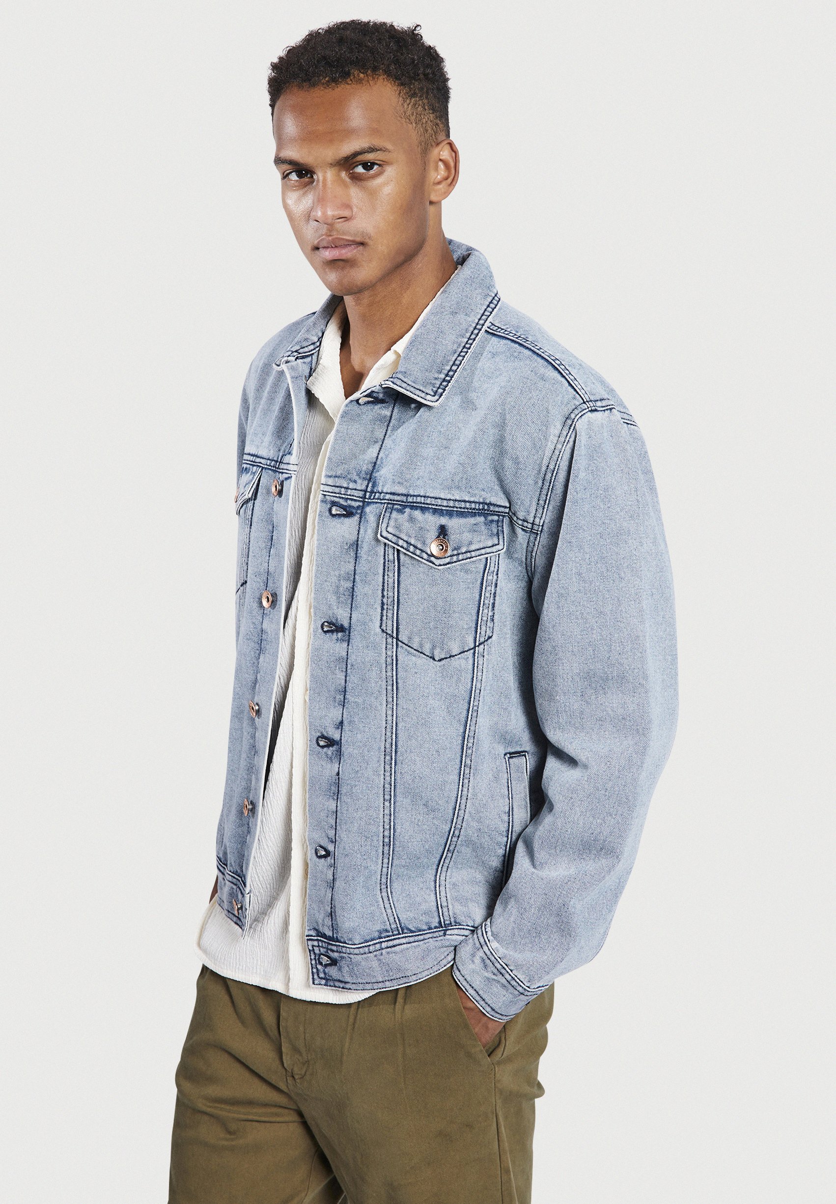 Ropa Bershka Cazadora Denim Camisa Vaquera Hombre Bershka Bershka