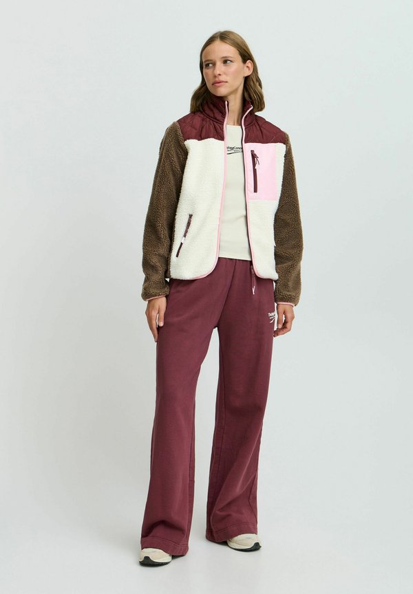 JCBERRI - Fleece jacket - windsor wine mix2