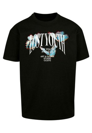 HEAVY - T-shirt con stampa - black