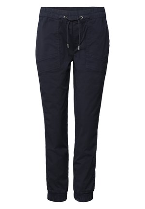 Street One, SLIM-LEG PANTS IN PAPER-TOUCH QUALITY - Pantaloni - deep blue