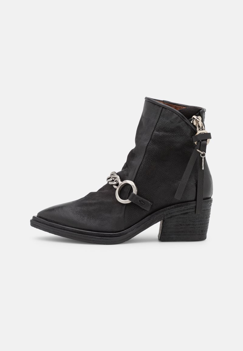 Damen Ankle Boots | A.S.98 Cowboy-/Bikerstiefelette nero/schwarz - OH61386 Damen Ankle Boots | A.S.98 Cowboy-/Bikerstiefelette nero/schwarz - OH61386