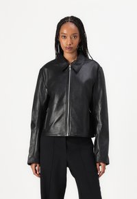 Samsøe Samsøe SASHILOH Lederjacke black/schwarz Zalando