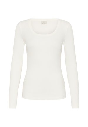 Kaffe, KACARNA LS T-SHIRT - Langarmshirt - chalk