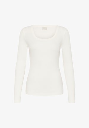 Kaffe, KACARNA LS T-SHIRT - Langarmshirt - chalk