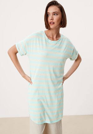 MIT STREIFEN - Print T-shirt - aqua stripes