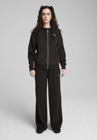 Puma MIT DURCHGEHENDEM REISSVERSCHLUSS - Giacca in pile - black