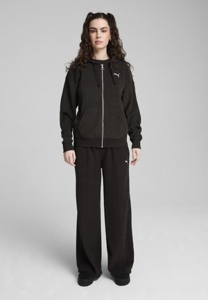 Puma MIT DURCHGEHENDEM REISSVERSCHLUSS - Giacca in pile - black