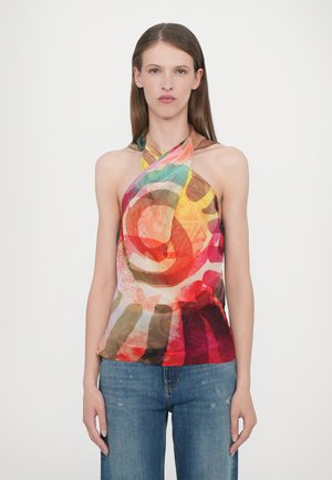 WRAPPED HALTER - Toppi - acid brown