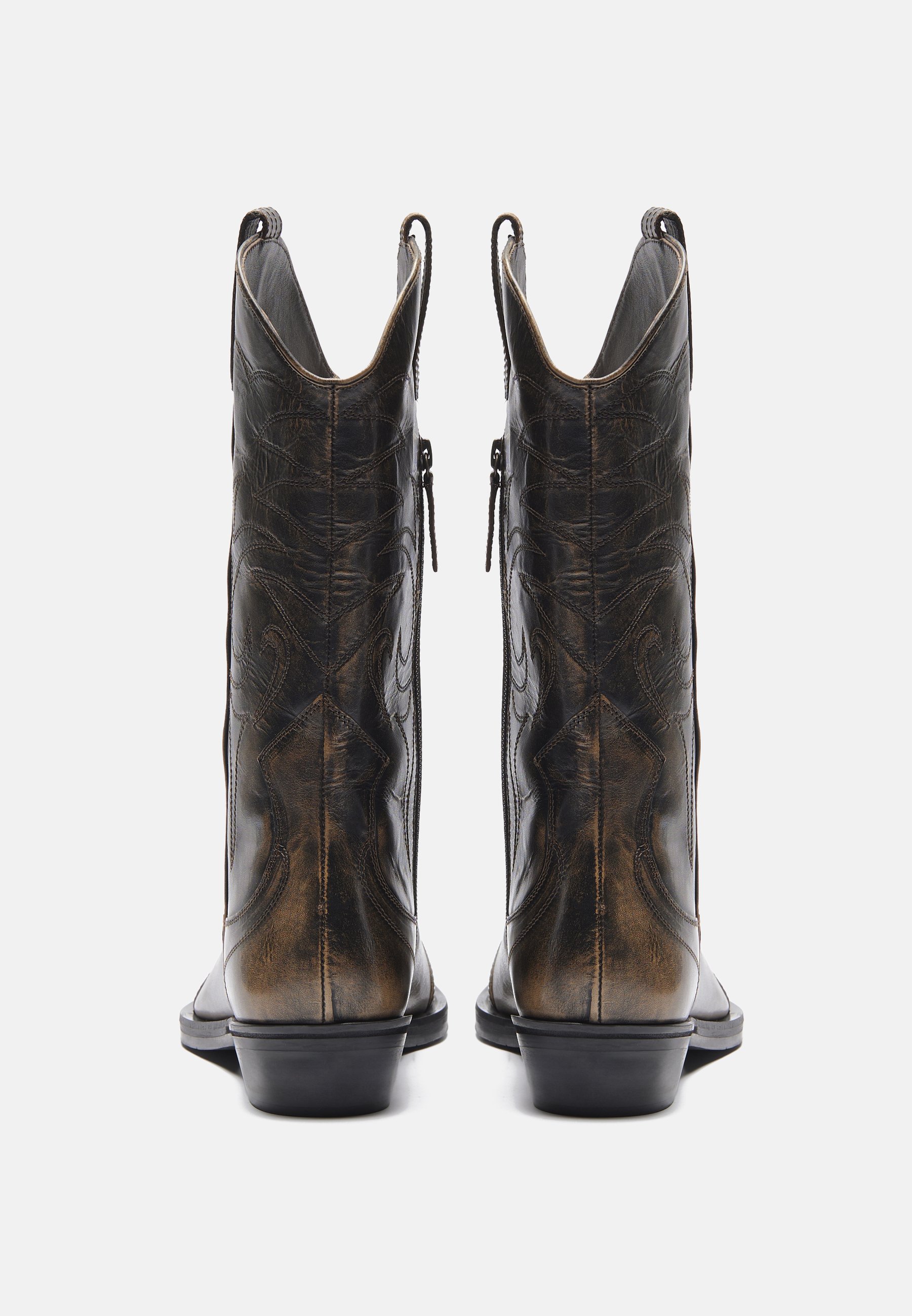 Z世代　Distressed Leather dark boots Zign LEATHER - Classic ankle boots - 702 - brown/brown - Zalando