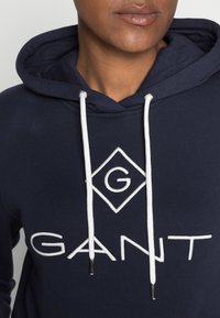 GANT LOCK UP HOODIE - Sweatshirt com capuz - evening blue
