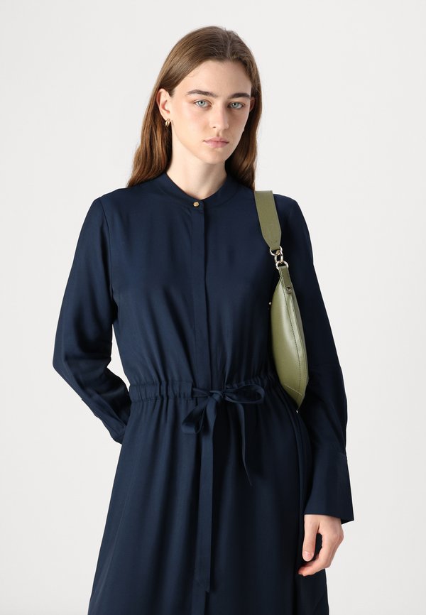 SOFT COLARLESS SHIRT DRESS - Shirt dress2