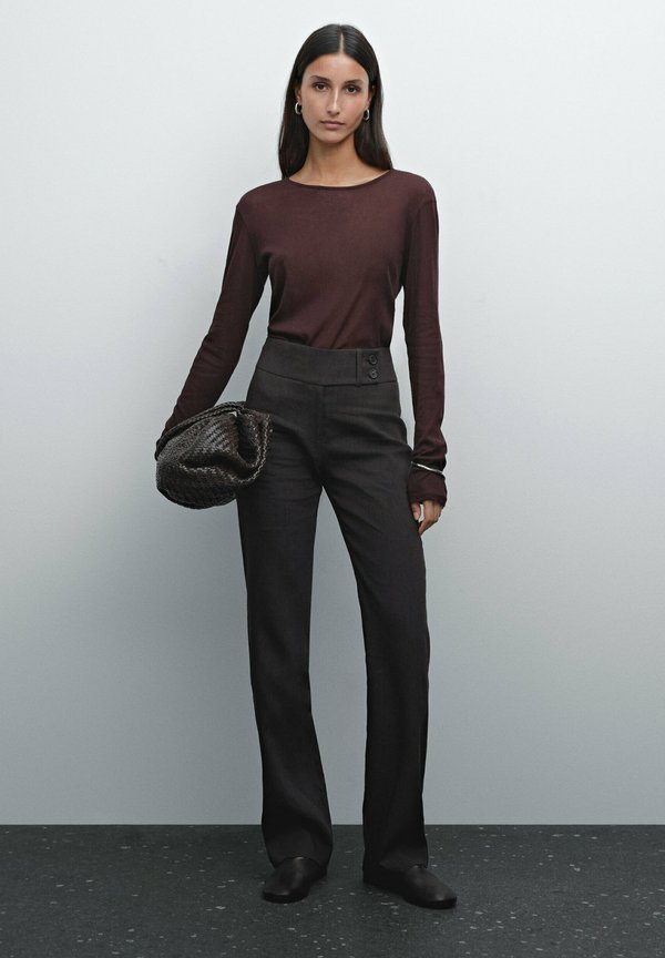 THIN  - Long sleeved top - bordeaux2