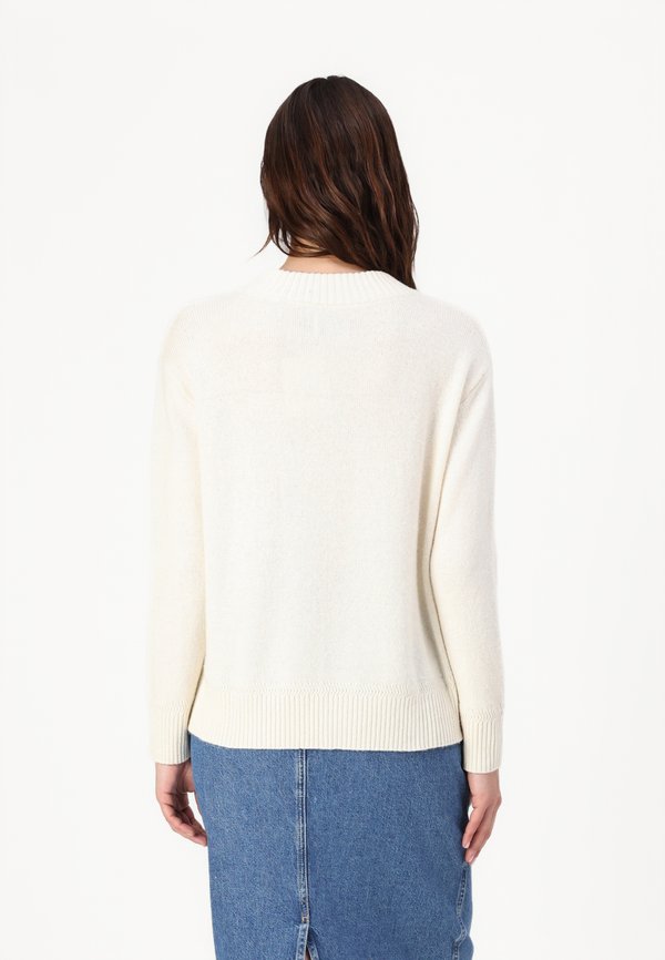 STAND COLLAR - Jumper - cream2