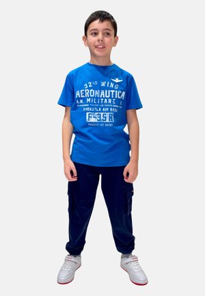 T-shirt con stampa - azzurro