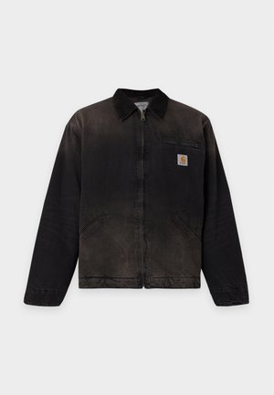 Carhartt WIP, DETROIT JACKET - Džinsinis švarkelis - black /black tobacco