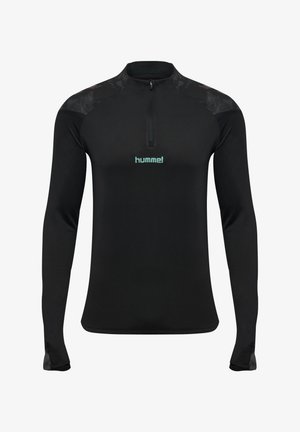 Hummel, HUMMEL HMLBLAZE26 PRO TRAINING HALF ZIP - Longsleeve - black