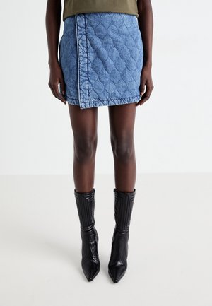 Wikkelrok - blue denim