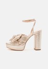NATALIA PLEATED PLATFORM - Sandales à talons hauts - champagne