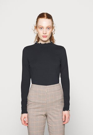 PEACHED - Top s dlouhým rukávem - black