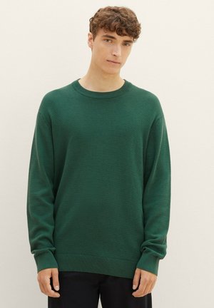 TOM TAILOR DENIM Striktrøje - hunter green