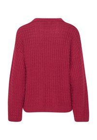b.young MIT ABGESETZTEN SCHULTERN - Strickpullover - rot