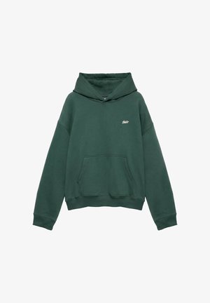 PULL&BEAR, STWD BOXY - HOODIE - Felpa con cappuccio - green