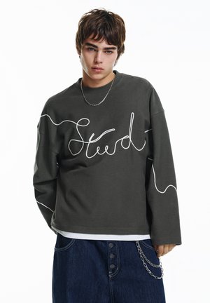 CREW NECK DRAWSTRING - Sweatshirt - grey