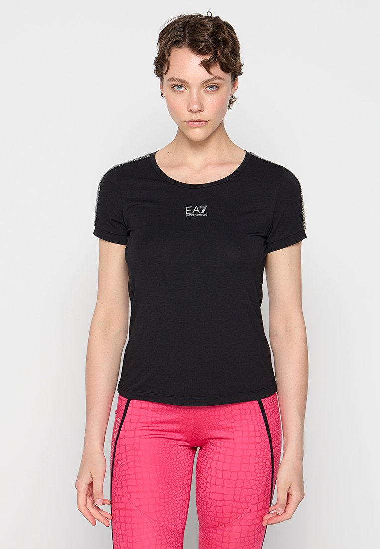 EA7 Emporio Armani T-shirt print zwart