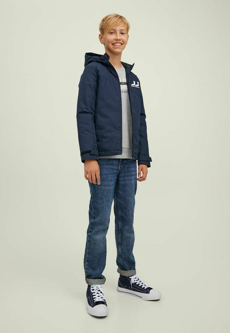 Kinder Pullover | Jack & Jones Junior Sweatshirt light grey melange/grau - KM54067 Kinder Pullover | Jack & Jones Junior Sweatshirt light grey melange/grau - KM54067