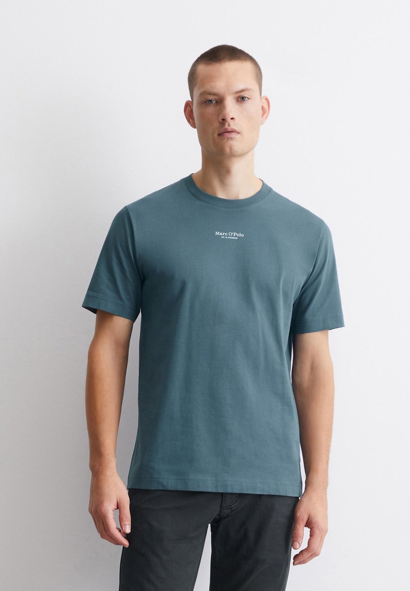 Marc O'Polo - SHORT SLEEVE LOGO - Print T-shirt - storm, Enlarge