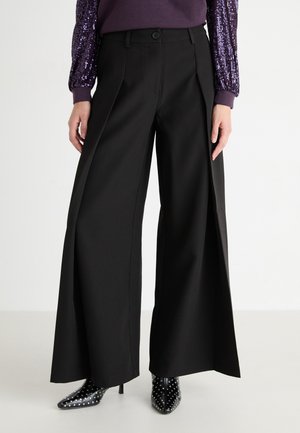 VMNOLA WIDE PANT - Trousers - black
