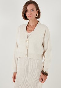 LELA Chaqueta de punto - light stone