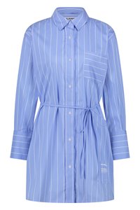 Colourful Rebel BRIENNA STRIPED BUTTON BLOUSE DRESS - Abito a camicia - blue