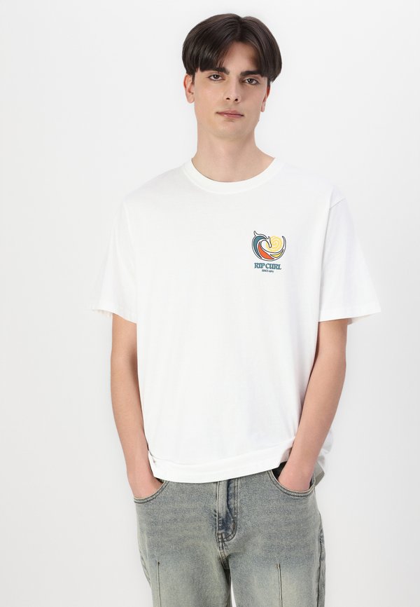 HAZED AND TUBED UNISEX - Print T-shirt - bone2